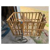 Homemade Wooden Rolling Push Cart