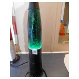 Pliable Art Lamp Rocket Shaped Glitter, green, 19"