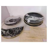 BNSF Railway Collectors Plates (8), stands