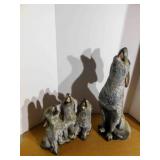 Wolf Figurine Group, 13", 21"