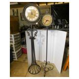Clocks on Floor Stands, 55", 50" (2)