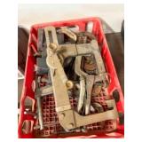Assorted C Clamps & Vise