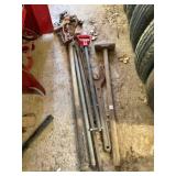 Water Hydrants (2), Pry Bar, Sledge Hammer