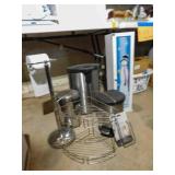 Bathroom Finds - trash cans, TP Holder, Etc.