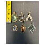 6 - STONE PENDENTS