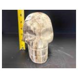 PETRIFIED WOOD SKELETON SCULPTURE