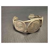 VINTAGE COIN CUFF BRACELET