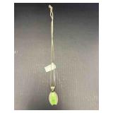 STERLING SILVER STONE NECKLACE