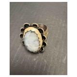 STERLING SILVER STONE RING