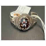 STERLING NATIVE AMERICAN CUFF