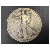 1937 - WALKING LIBERTY - NO MINT - SILVER HALF