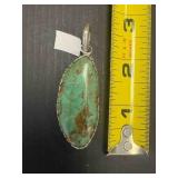 STERLING TURQUOISE PENDENT