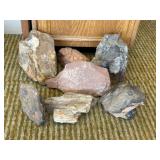 7 PC - PETRIFIED WOOD