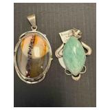 2 - sterling silver pendents