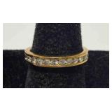 10K Gold Eternity Band Ring-tested for 10K size 6