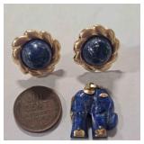 Lapis Lazuli Earrings & Pendant-Pendant