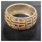 Yellow & gold tone enamel Hinged Cuff Bracelet