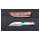 Straight Back Knife With Sheath