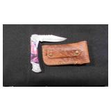 Folding Pocket Knife With Sheath