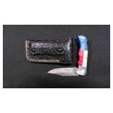 Folding Pocket Knife With Sheath