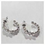 Swarovski Crytal Earrings-earring backs are marked