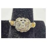 14K Diamond Engagement Ring size 6, tested