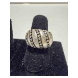 Vintage Kabana sterling silver dome ring