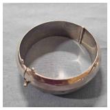 Silver Cuff Hinged Bracelet marked Sterling 925