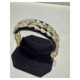 14K Gold Clasp Fresh Water Rice Pearl Necklace