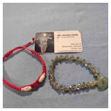 Glass Bead Bracelet-handmade not stretchy,