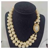 Double Strand Faux Pearl Necklace by Carolee
