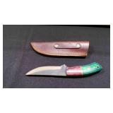 Straight Back Knife With Sheath