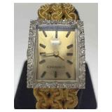 14K Gold Diamond Ladies Watch Longines Quartz