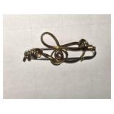 Gold & silver tone pin brooch Matches lot 24