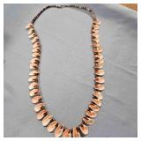 Shell Necklace 32"-hand tied at fasteners