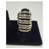Silpada modern Maze sterling silver ring
