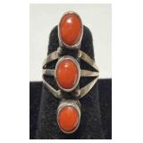 Native American hand crafted silver ring