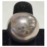 925 Chunky oval dome ring