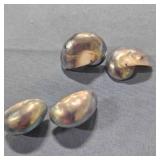 2 pr Shell Earrings-1 needs back glued back