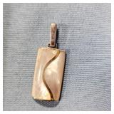 Sterling Silver Mother of Pearl Pendant