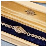 Hamilton Platinum Diamond Watch-Vintage