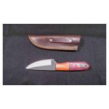 Drop Point Knife With Sheath