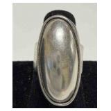 Vintage Sterling silver Mexico modern oval ring