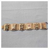 Abalone Bracelet Made in Mexico NOT silver