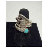 Vintage Towle old master 925 spoon ring