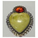 David Troutman Sterling Silver Brooch Pendant w/