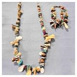 Shell Necklace & Bracelet-2 strand bracelet