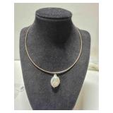 Silver 925 Snake chain w/Fresh water pearl