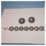 Bracelet & Earring Silver 925-marked