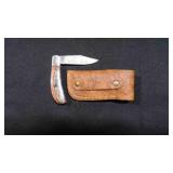 Folding Pocket Knife With Sheath